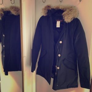 NWT Gorgeous! Woolrich Navy Jacket Coat
